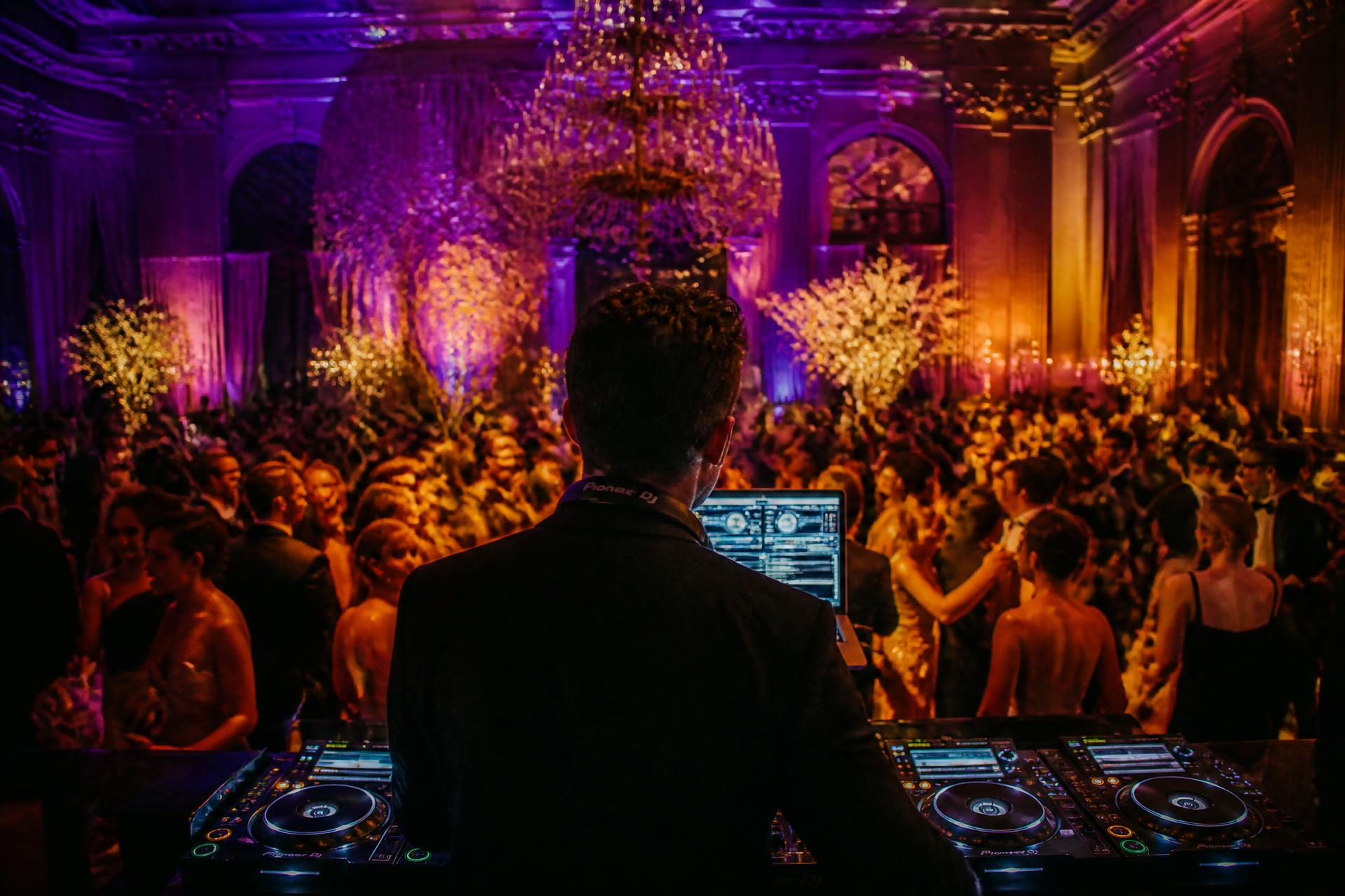 DJ Waynehead performing at an upscale wedding reception